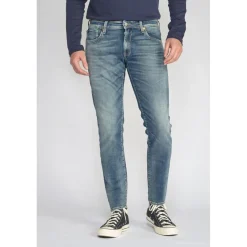 Jeans ajusté BLUE JOGG 700/11, longueur 34 bleu en coton Neal