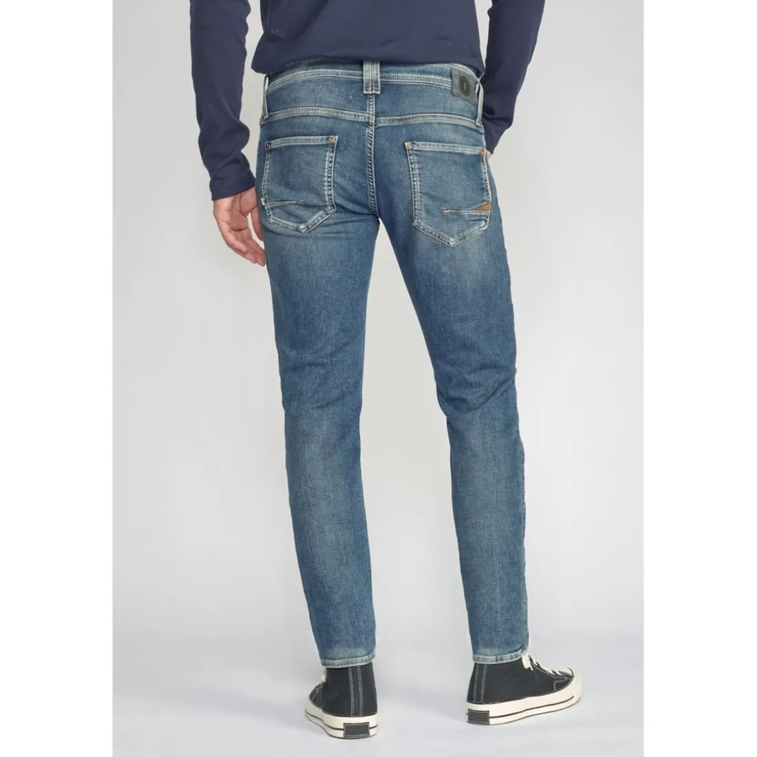 Jeans ajusté BLUE JOGG 700/11, longueur 34 bleu en coton Neal