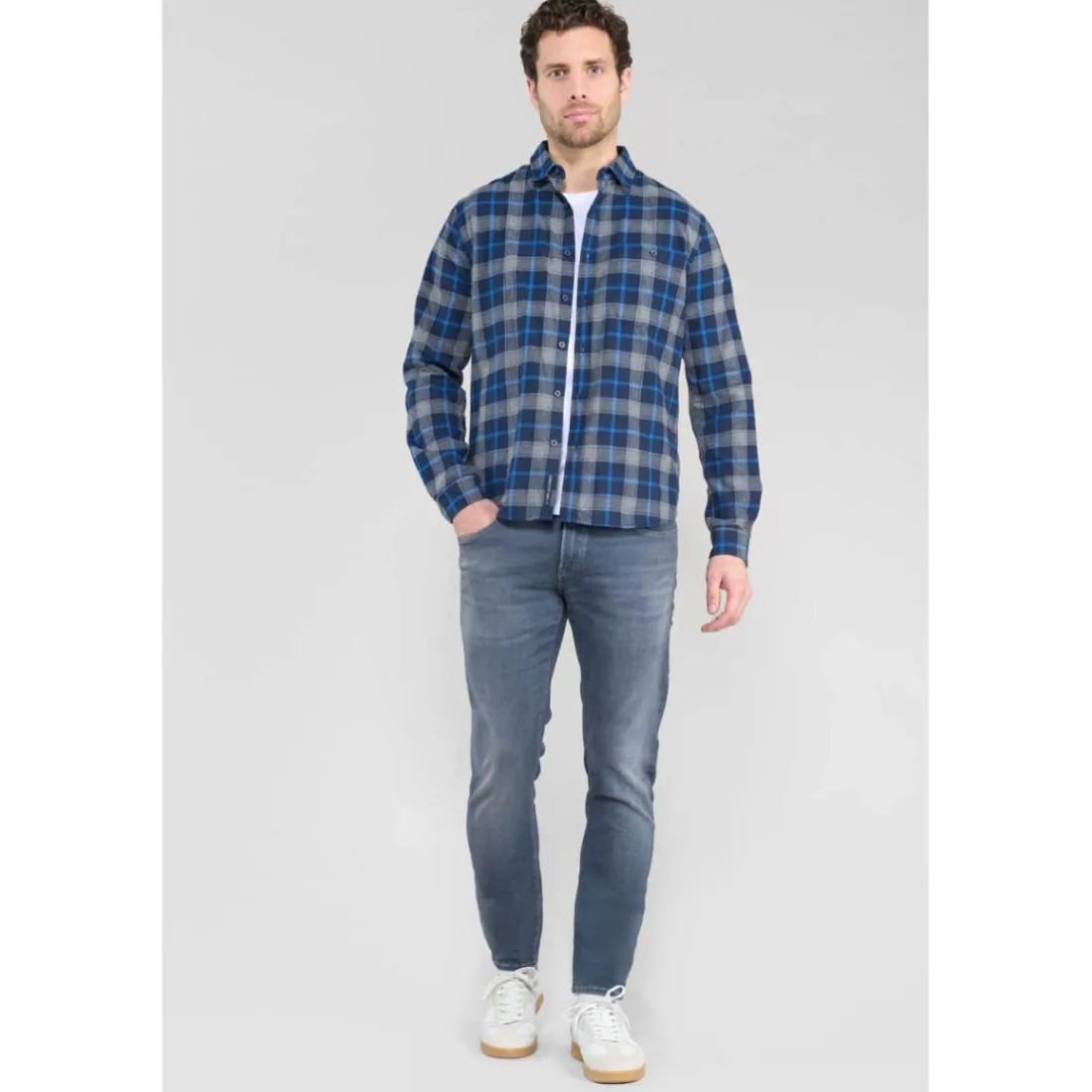 Jeans ajusté BLUE JOGG 700/11, longueur 34 bleu Kurt