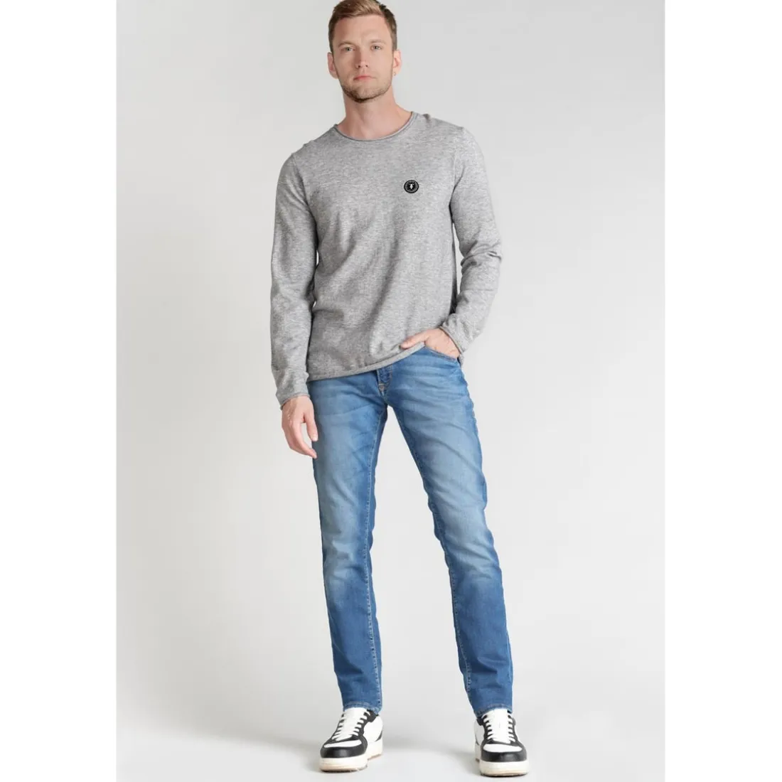 Jeans ajusté BLUE JOGG 700/11, longueur 34 bleu Remy