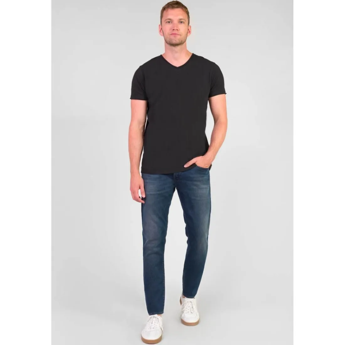 Jeans ajusté BLUE JOGG 700/11, longueur 34 bleu Jude en coton