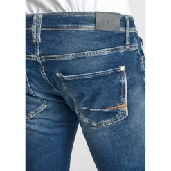 Jeans ajusté BLUE JOGG 700/11, longueur 34 bleu en coton Alex