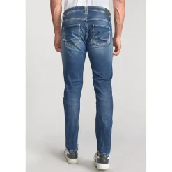 Jeans ajusté BLUE JOGG 700/11, longueur 34 bleu en coton Alex