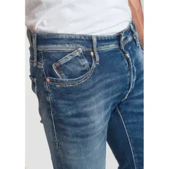 Jeans ajusté BLUE JOGG 700/11, longueur 34 bleu en coton Alex