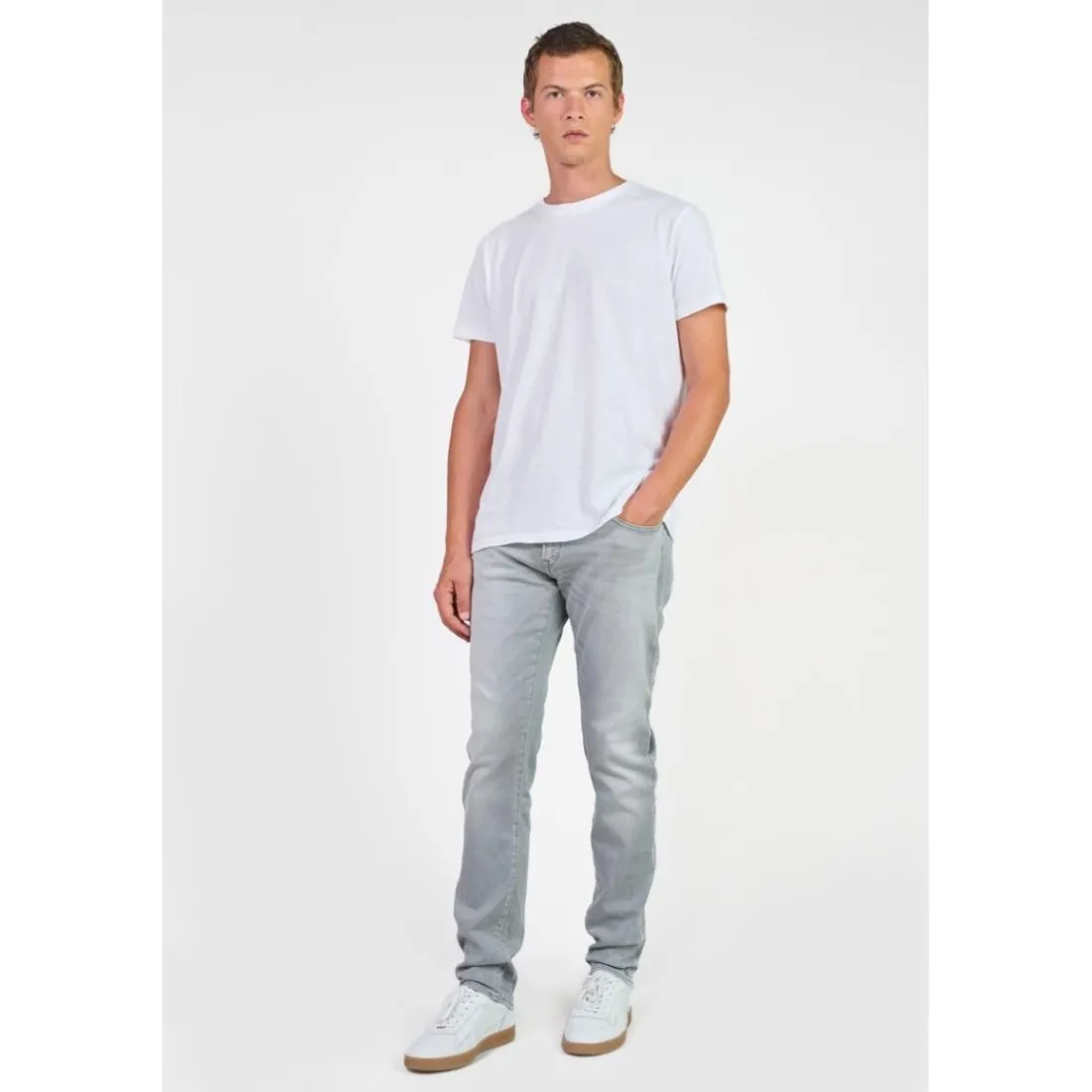 Jeans ajusté BLUE JOGG 700/11, longueur 34 gris Paco