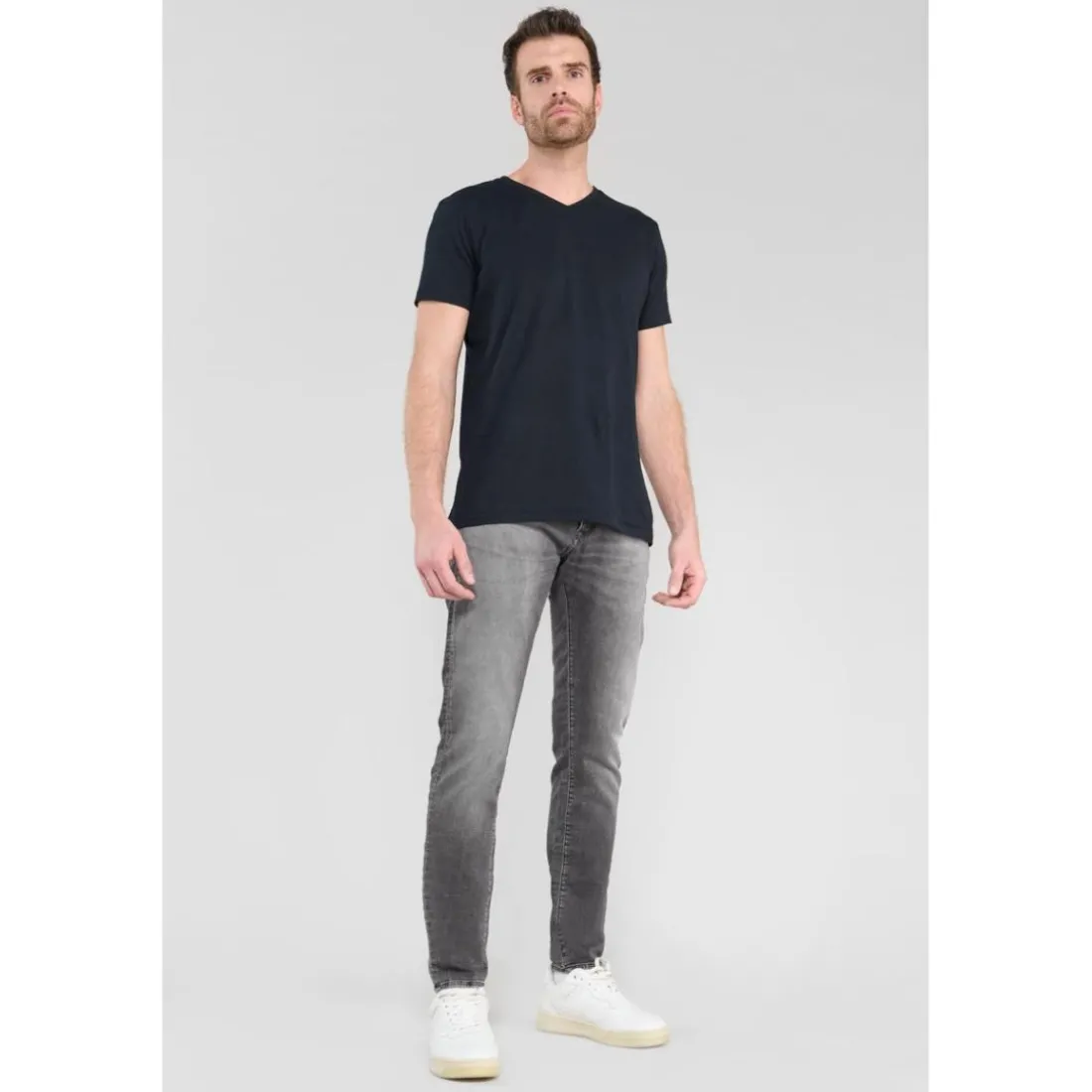Jeans ajusté BLUE JOGG 700/11, Vale noir en coton