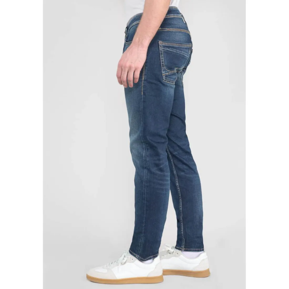 Jeans ajusté stretch 700/11, bleu Ward en coton