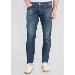 Jeans ajusté stretch 700/11, bleu Ward en coton