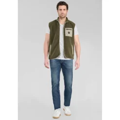 Jeans ajusté stretch 700/11, bleu Ward en coton