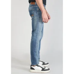 Jeans ajusté stretch 700/11, longueur 34 bleu en coton Scott