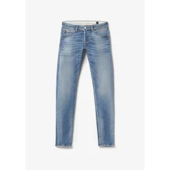 Jeans ajusté stretch 700/11, longueur 34 bleu en coton Scott