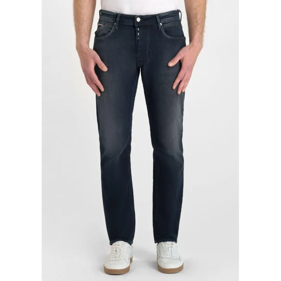 Jeans ajusté stretch 700/11, longueur 34 bleu Dell