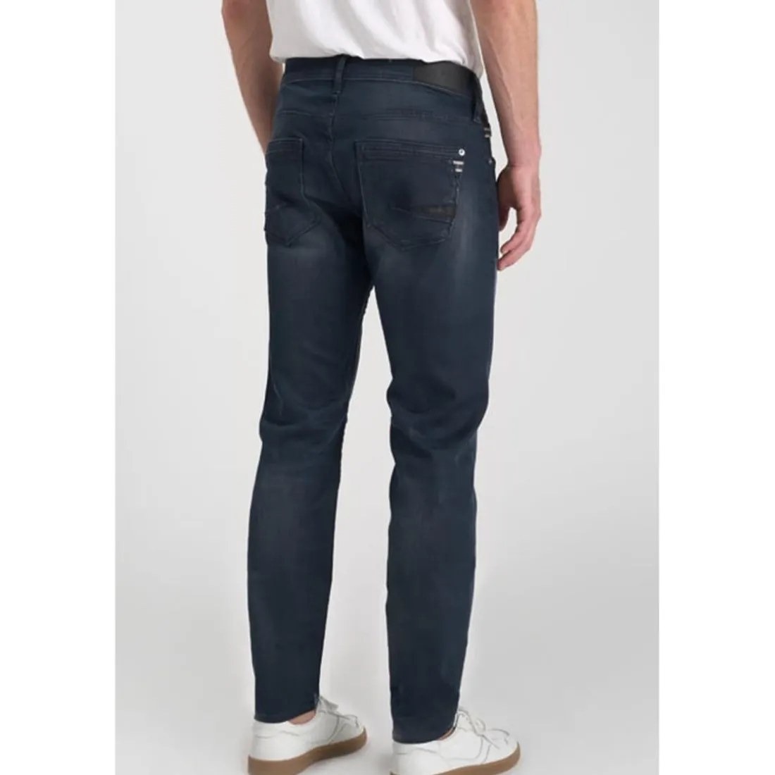 Jeans ajusté stretch 700/11, longueur 34 bleu Yardley en coton