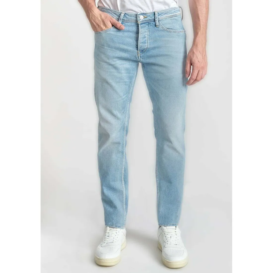 Jeans ajusté stretch 700/11, longueur 34 bleu Joel