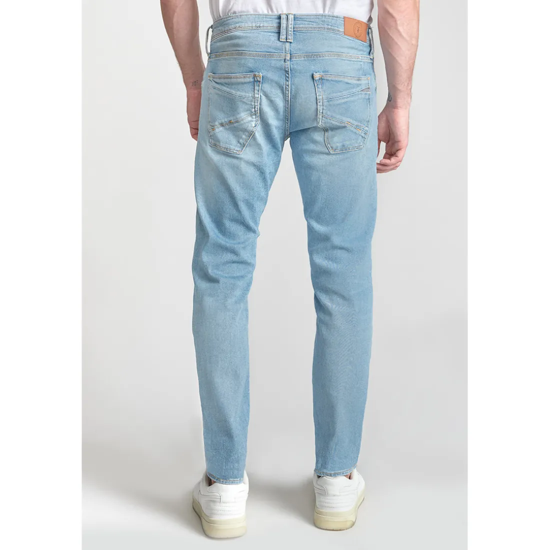 Jeans ajusté stretch 700/11, longueur 34 bleu Joel