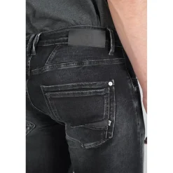Jeans ajusté stretch 700/11, longueur 34 bleu en coton Luke