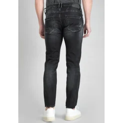 Jeans ajusté stretch 700/11, longueur 34 bleu en coton Luke