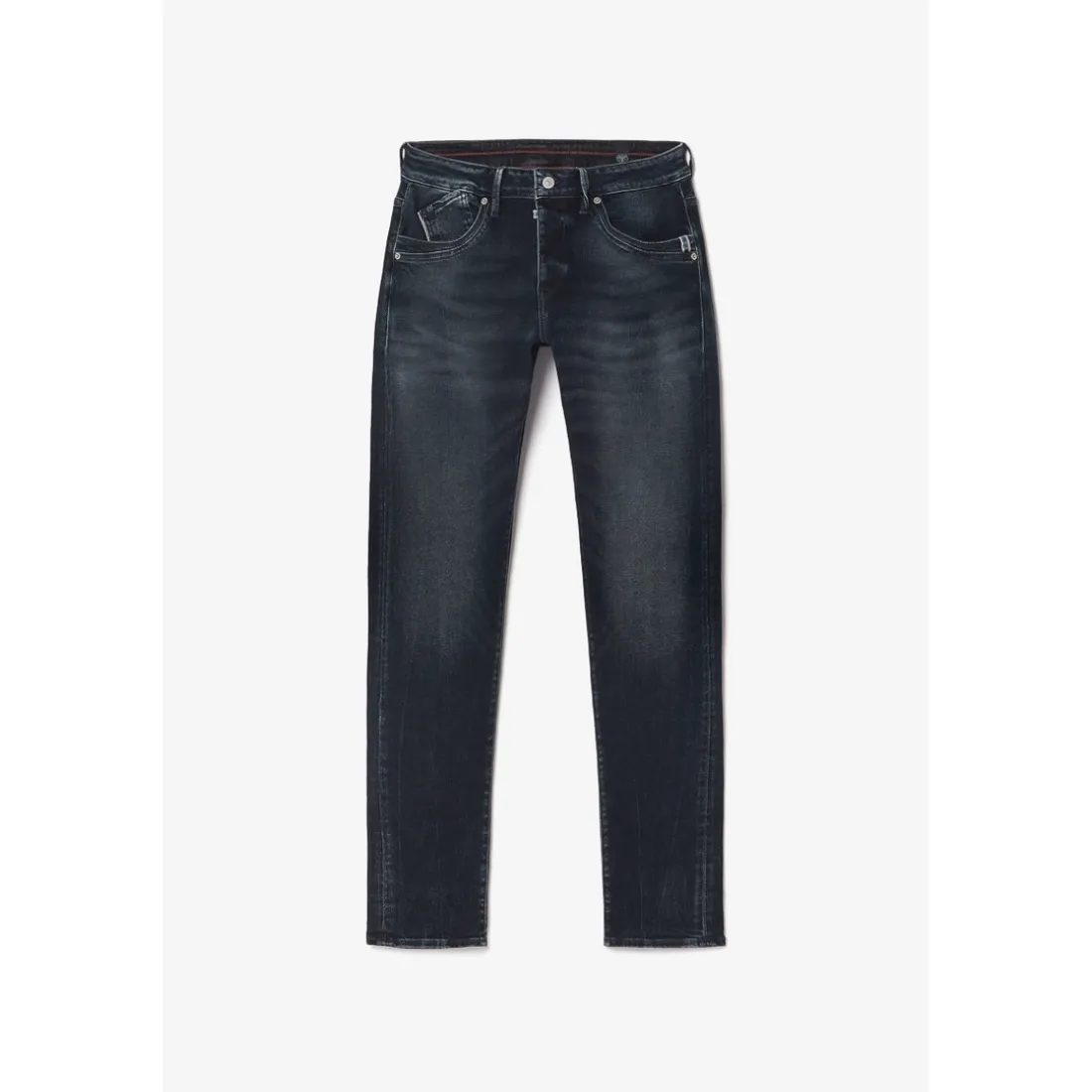 Jeans ajusté stretch 700/11, longueur 34 bleu en coton Luke