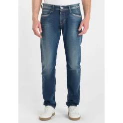 Jeans ajusté stretch 700/11, longueur 34 bleu Lou