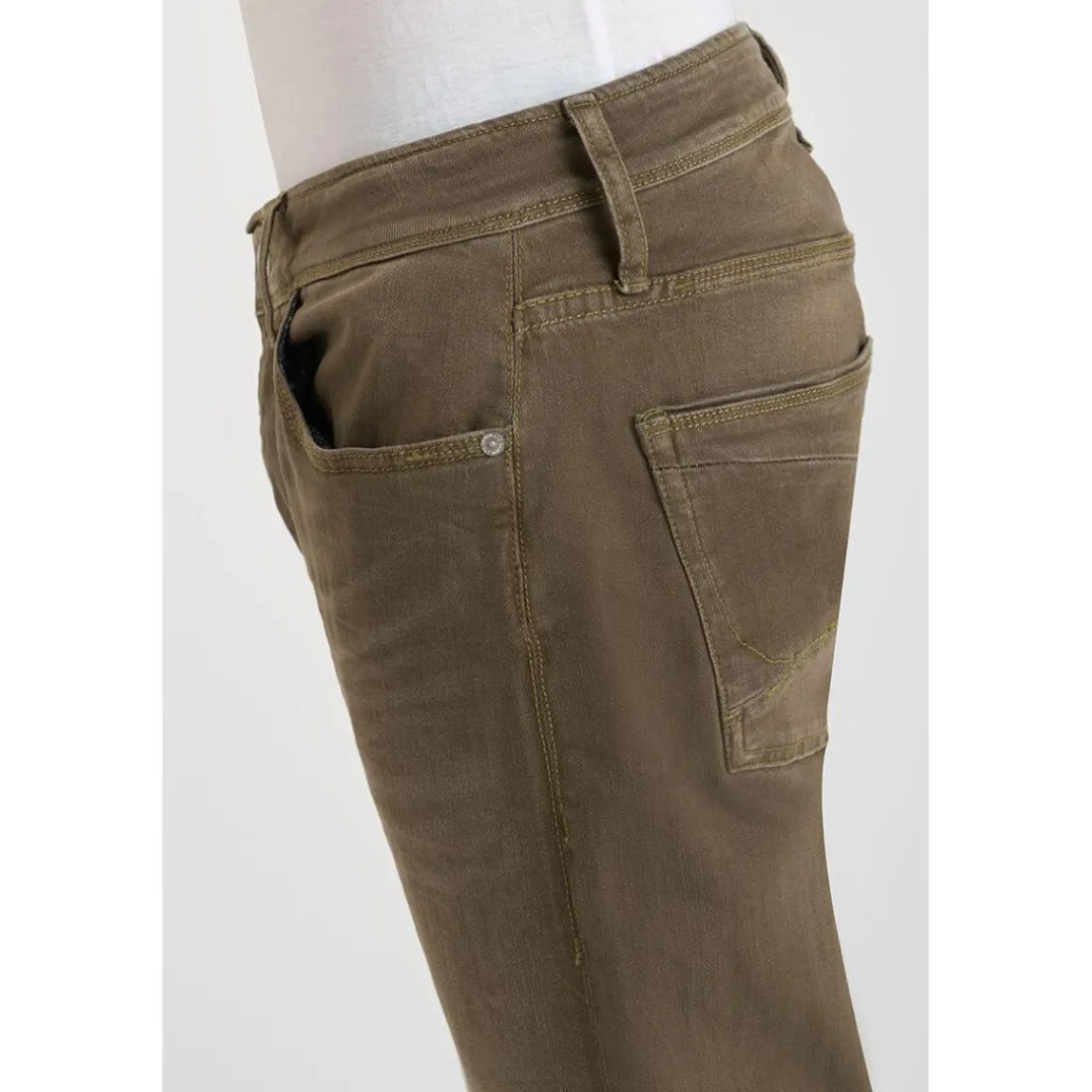 Jeans ajusté stretch 700/11, longueur 34 kaki Win