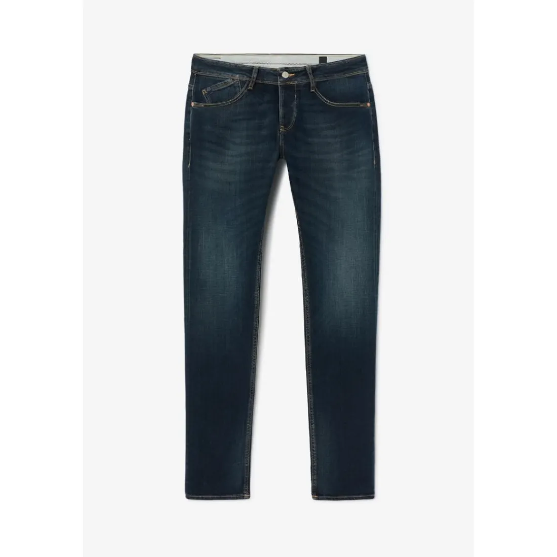 Jeans ajusté stretch 700/11, longueur 34 bleu Ives en coton