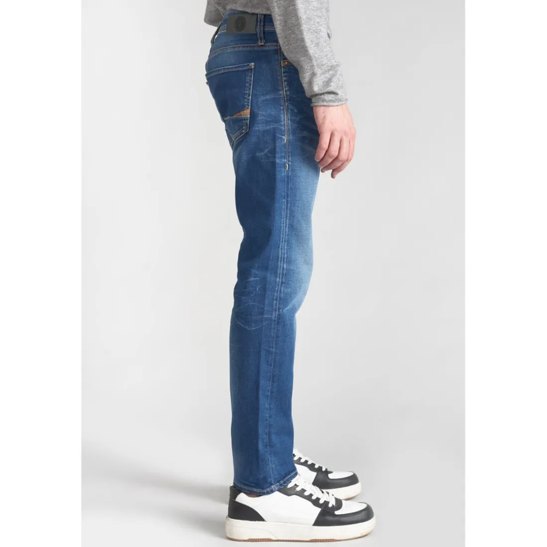 Jeans ajusté stretch 700/11, longueur 34 bleu Derek