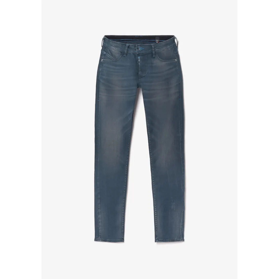 Jeans ajusté stretch 700/11, longueur 34 bleu en coton Felix