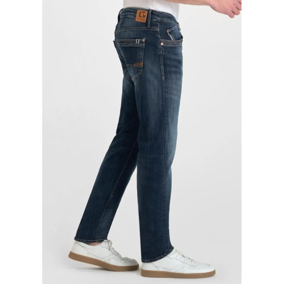 Jeans ajusté stretch 700/11, longueur 34 bleu Wade