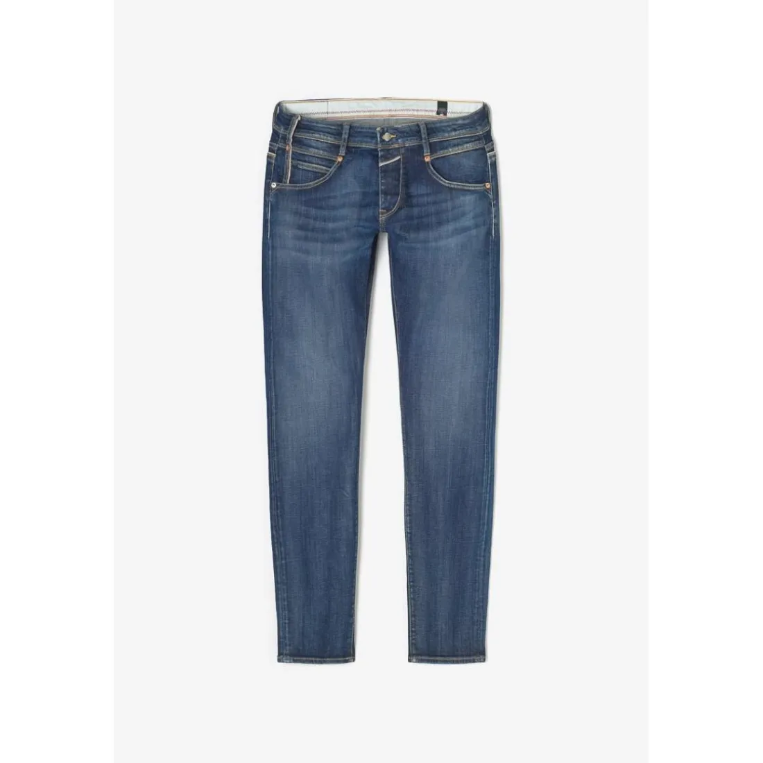 Jeans ajusté stretch 700/11, longueur 34 bleu Sammy en coton
