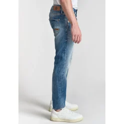 Jeans ajusté stretch Beny 700/11, longueur 34 bleu en coton