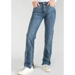 jeans Basic 400/19 mom taille haute vintage bleu N°3 en coton