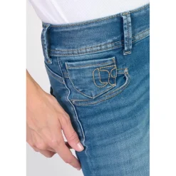 Jeans bootcut 2002, longueur 34 bleu en coton Vivi