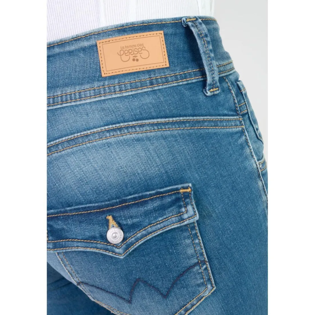 Jeans bootcut 2002, longueur 34 bleu en coton Vivi
