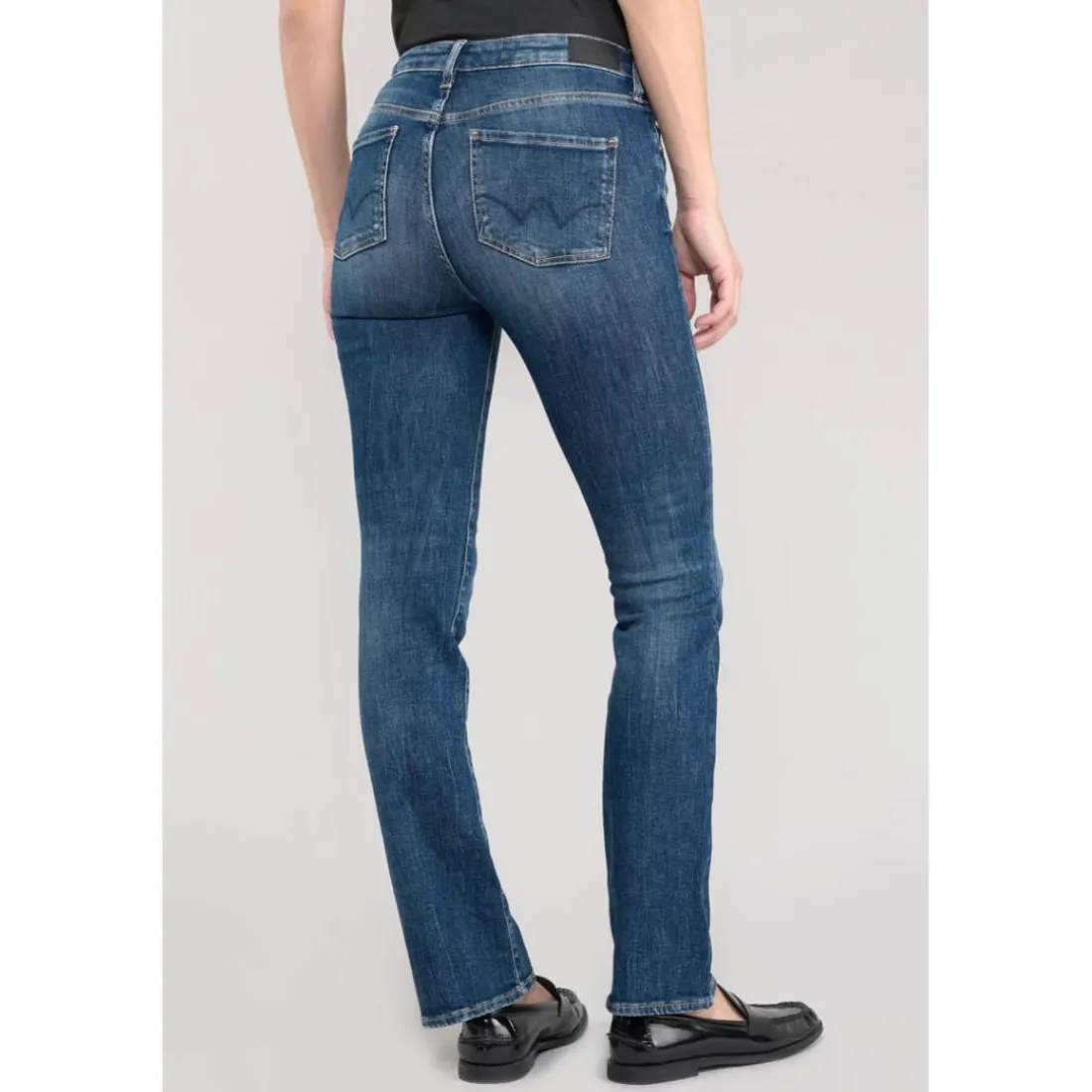 Jeans bootcut POWER bootcut, longueur 34 bleu Noor en coton