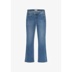 Jeans bootcut POWER bootcut, longueur 34 bleu en coton Gigi