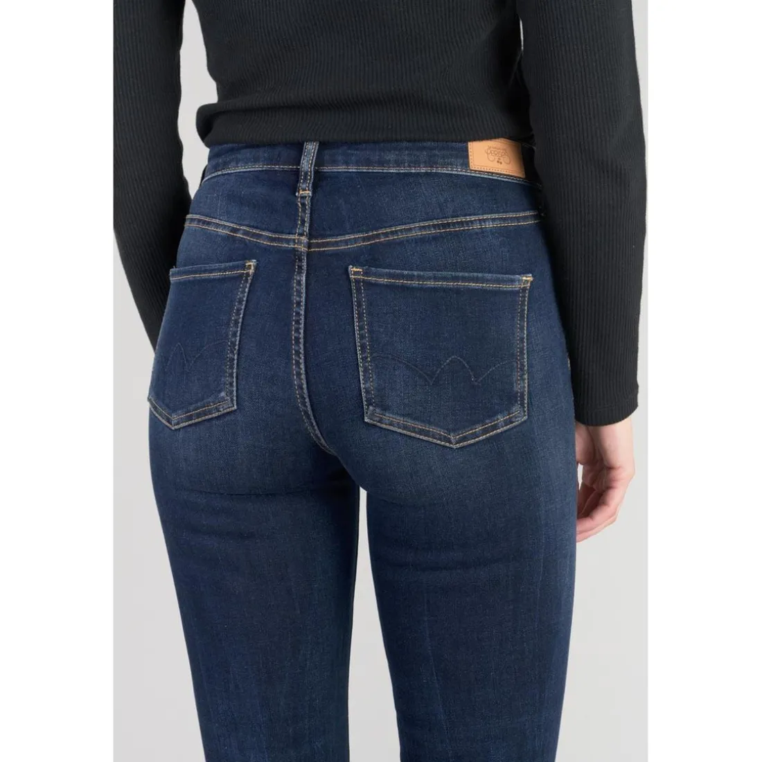 Jeans bootcut POWER bootcut, longueur 34 bleu en coton Ida
