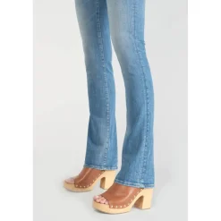 Jeans bootcut POWER bootcut, longueur 34 bleu en coton Bree
