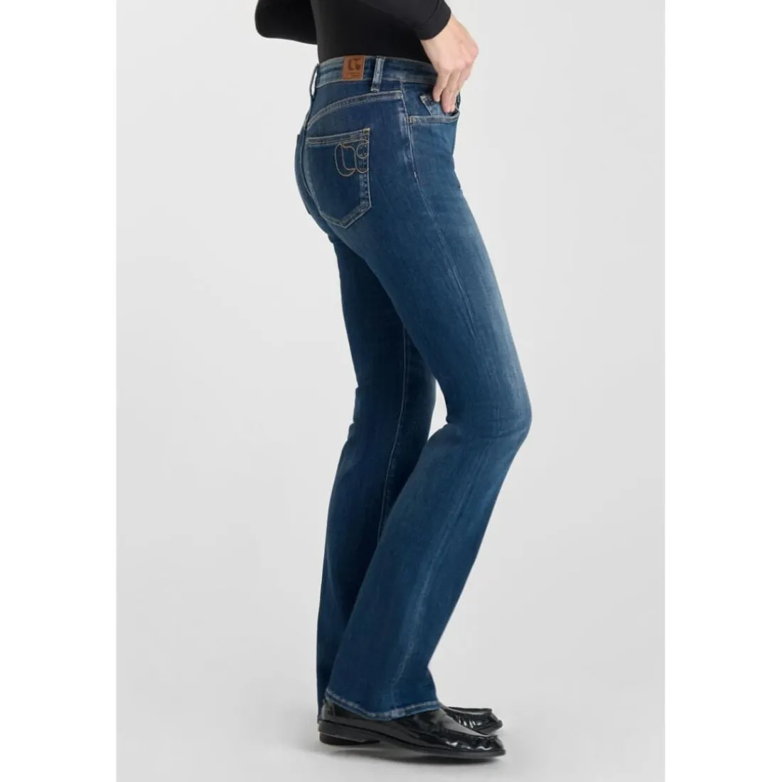 Jeans bootcut POWER bootcut, longueur 34 bleu Fern