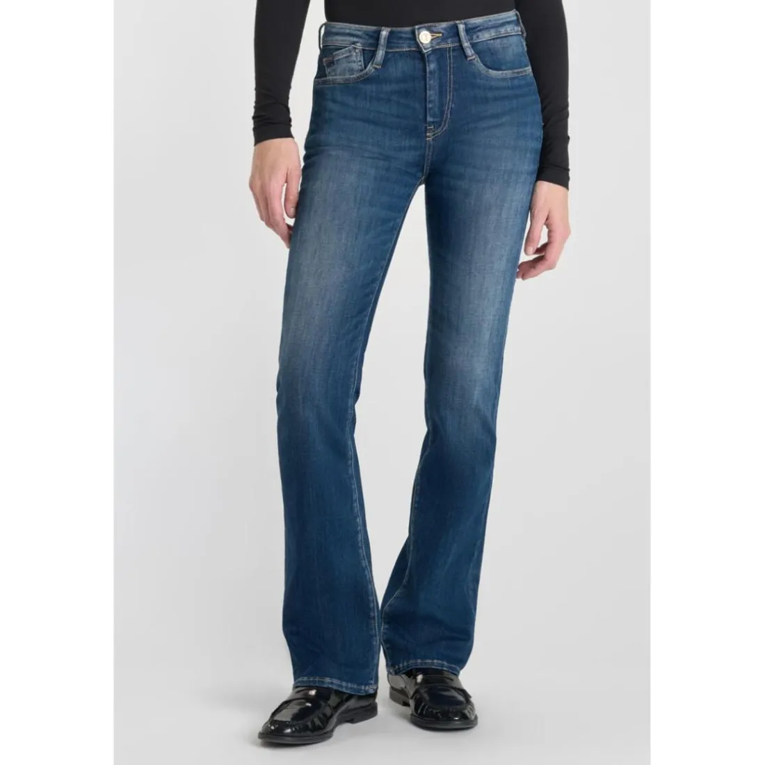 Jeans bootcut POWER bootcut, longueur 34 bleu Fern