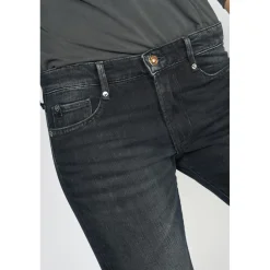 Jeans boyfit 200/43, longueur 34 bleu en coton Cara