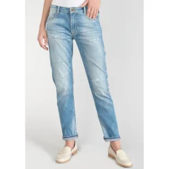 Jeans boyfit 200/43, longueur 34 bleu en coton Eve