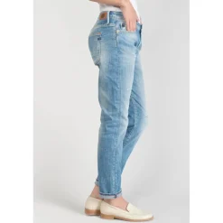 Jeans boyfit 200/43, longueur 34 bleu en coton Eve