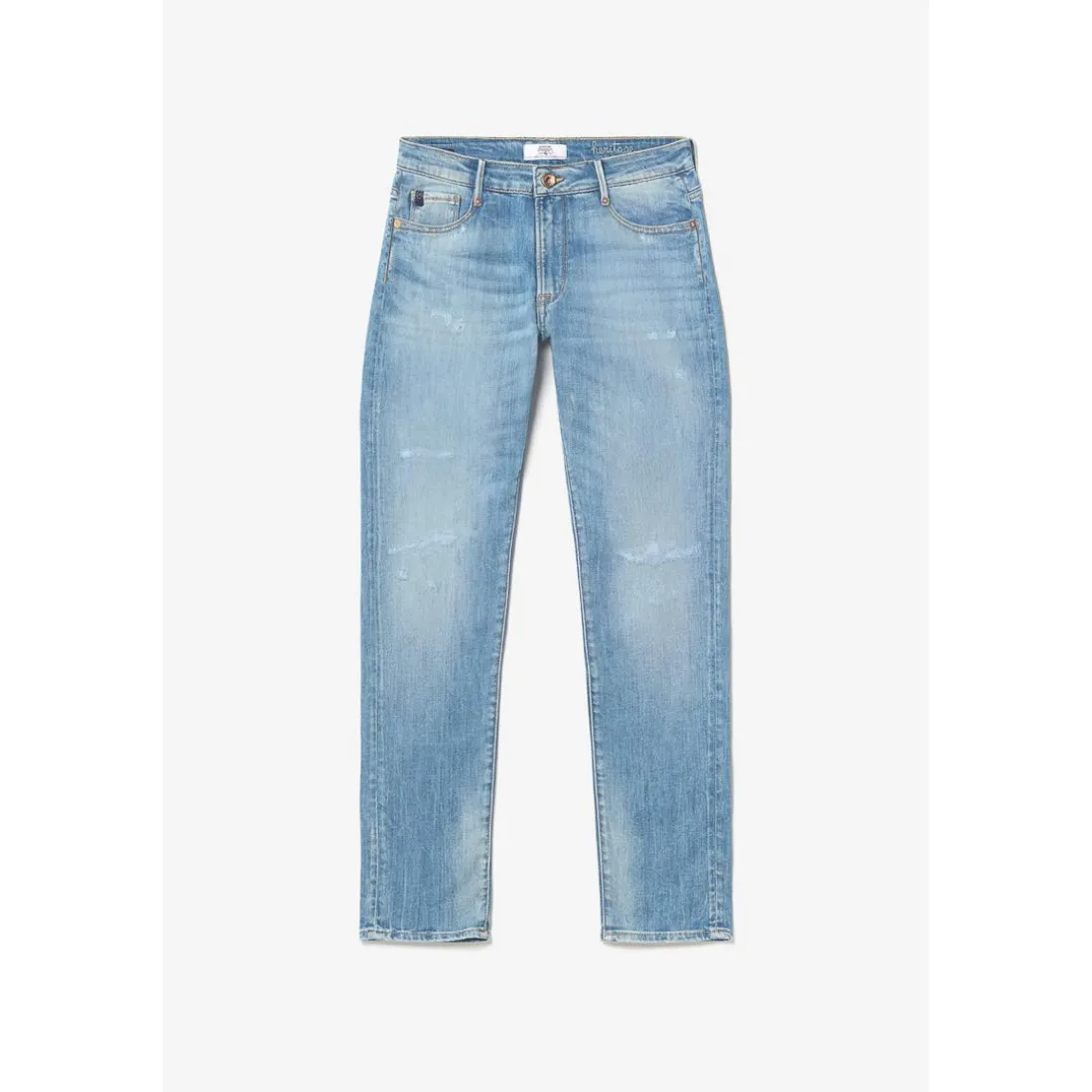 Jeans boyfit 200/43, longueur 34 bleu en coton Eve