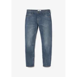 Jeans boyfit 200/43, longueur 34 bleu en coton Ora