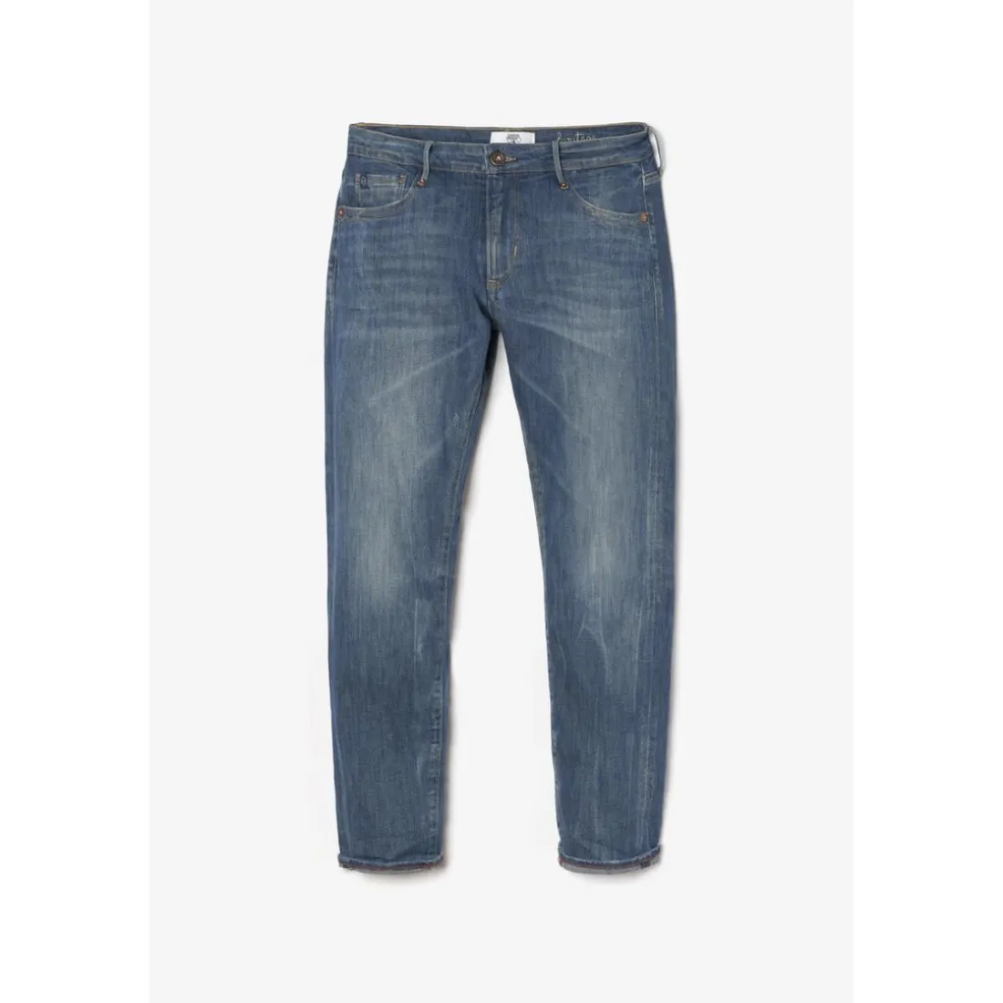 Jeans boyfit 200/43, longueur 34 bleu en coton Ora