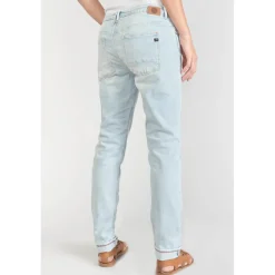 Jeans boyfit 200/43, 7/8ème bleu en coton Pia