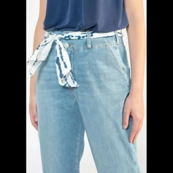 Jeans carotte SUNBURY, longueur 34 bleu en coton