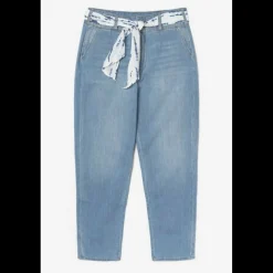 Jeans carotte SUNBURY, longueur 34 bleu en coton