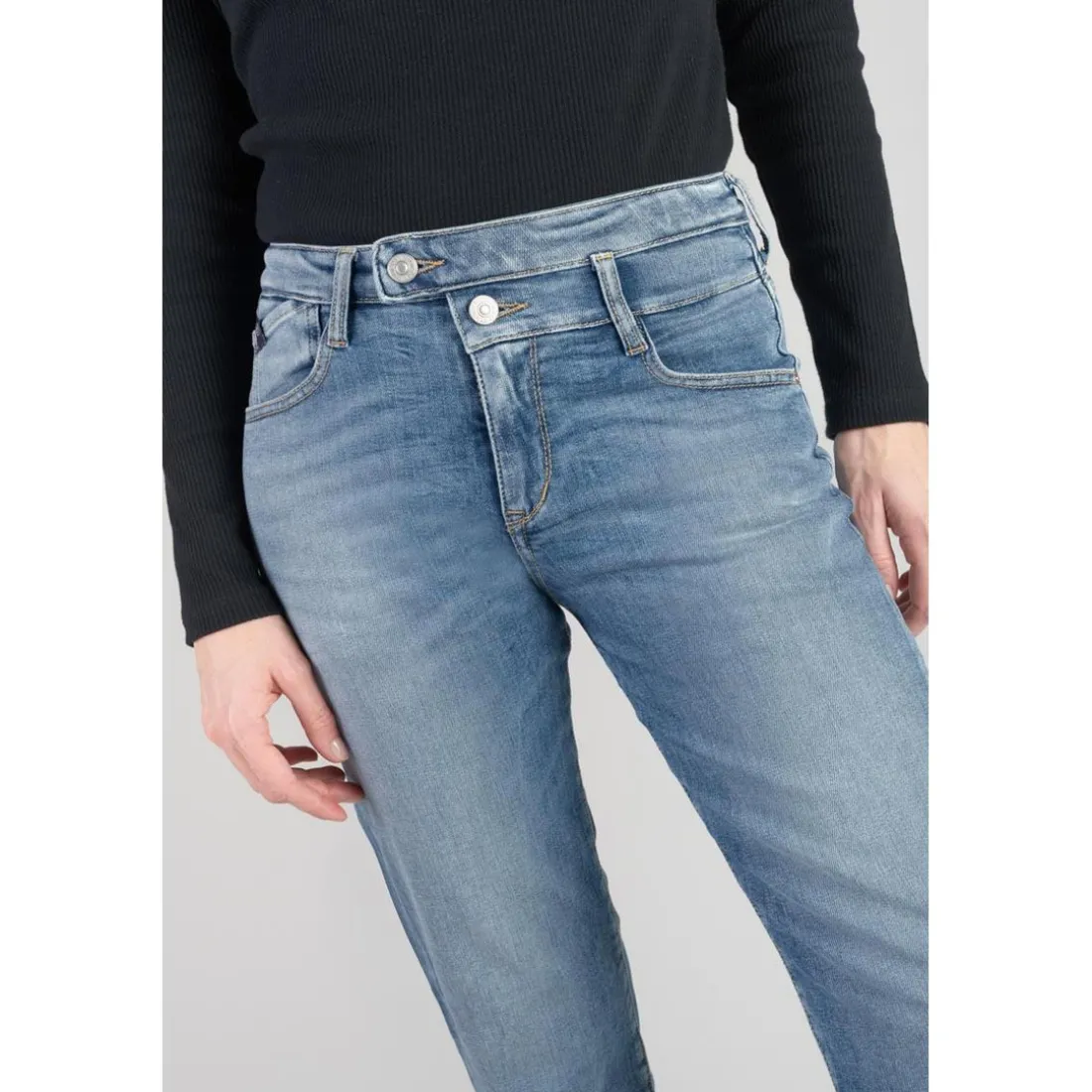 Jeans Femme coupe mom en coton