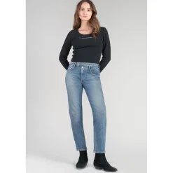 Jeans Femme coupe mom en coton